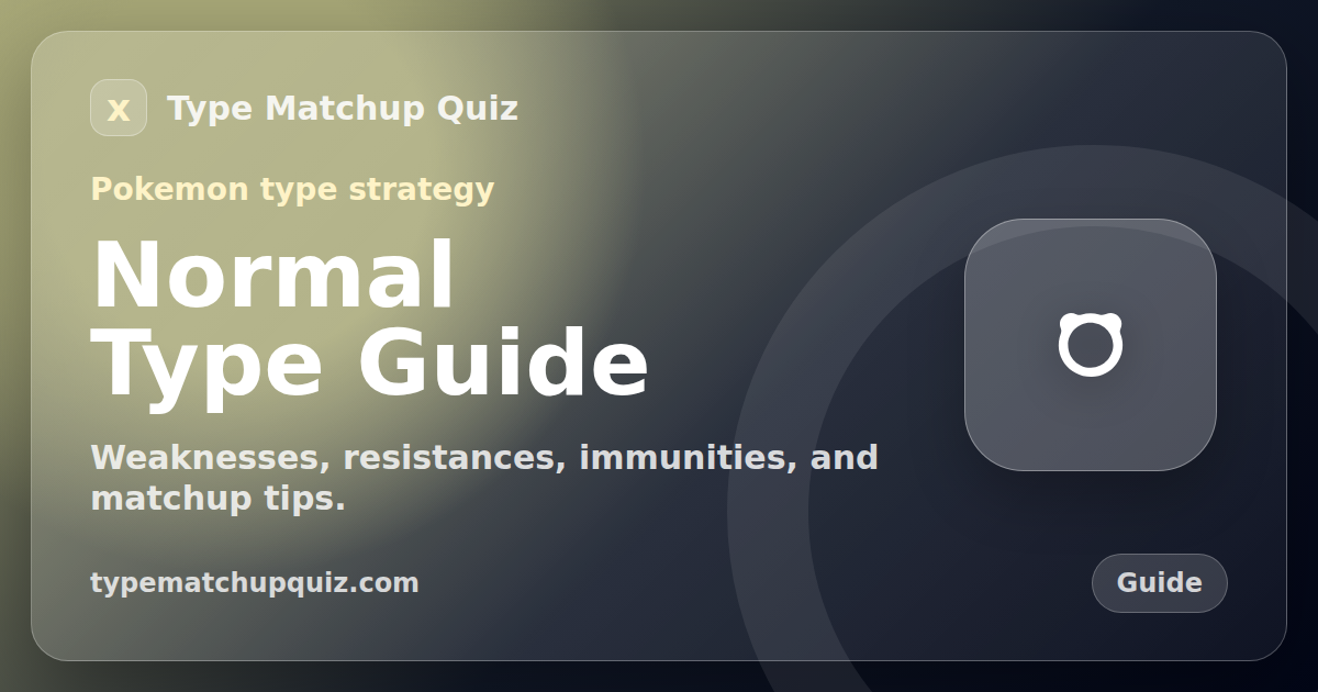 Normal Type Pokemon Guide